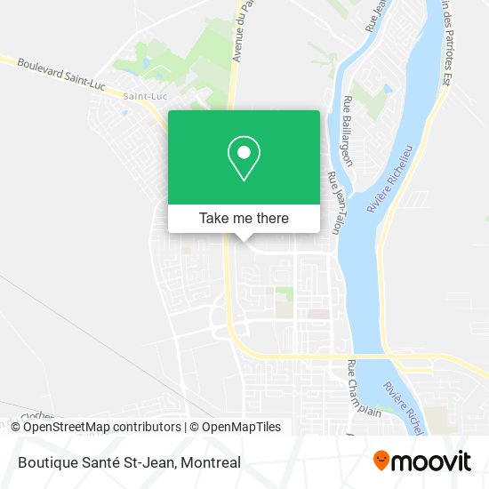 Boutique Santé St-Jean map