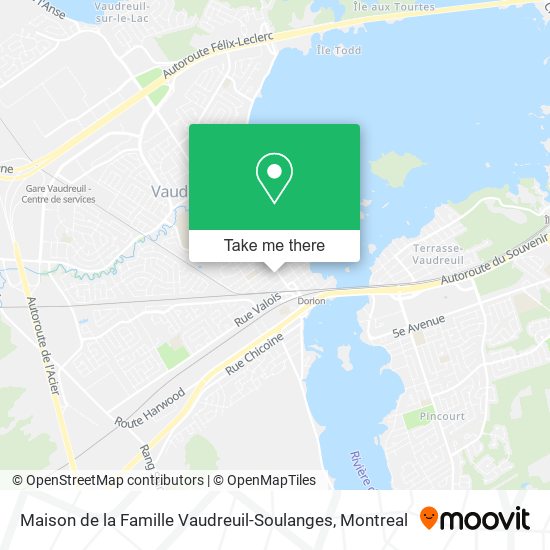 Maison de la Famille Vaudreuil-Soulanges map