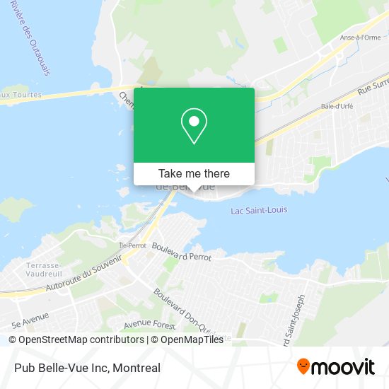 Pub Belle-Vue Inc map