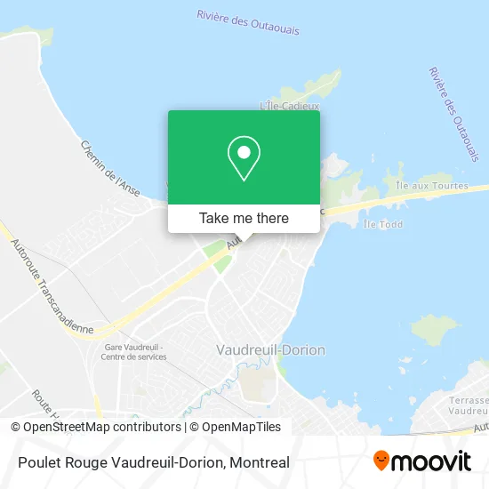 Poulet Rouge Vaudreuil-Dorion map