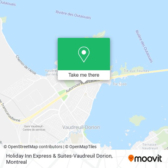 Holiday Inn Express & Suites-Vaudreuil Dorion map