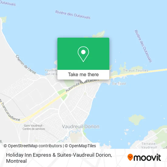 Holiday Inn Express & Suites-Vaudreuil Dorion map