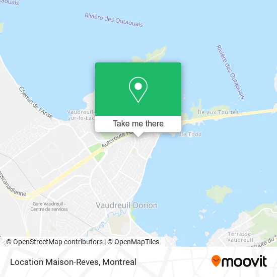 Location Maison-Reves map