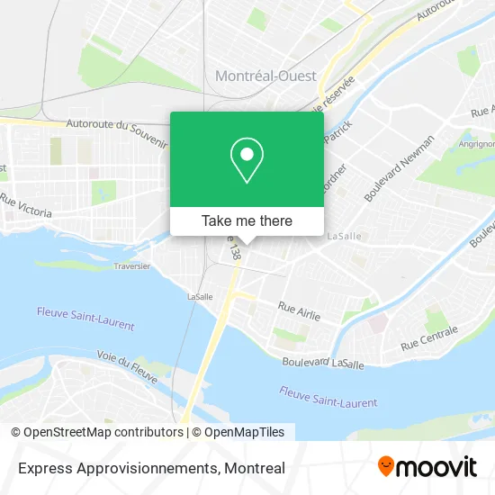 Express Approvisionnements map