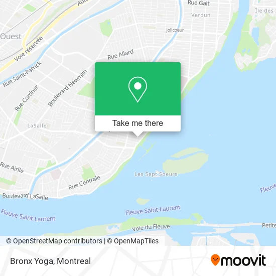 Bronx Yoga map