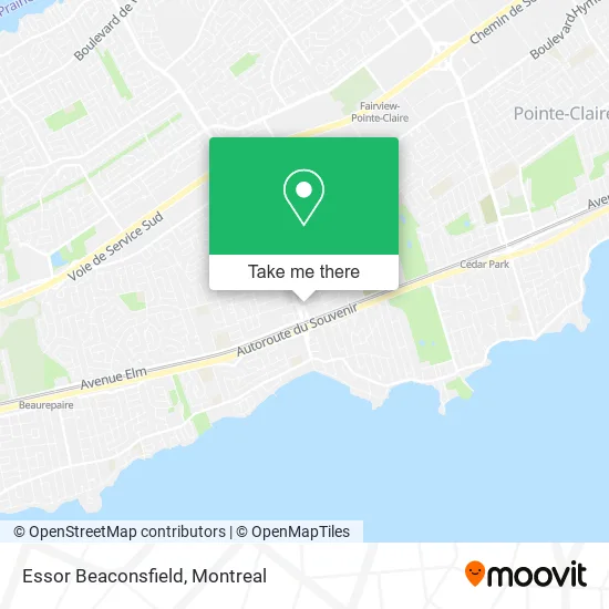 Essor Beaconsfield map