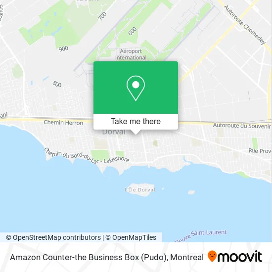 Amazon Counter-the Business Box (Pudo) map
