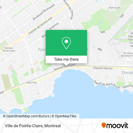 Ville de Pointe-Claire map