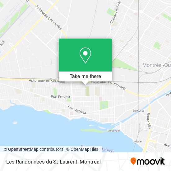 Les Randonnées du St-Laurent map