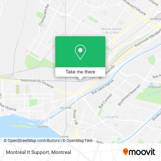 Montréal It Support map