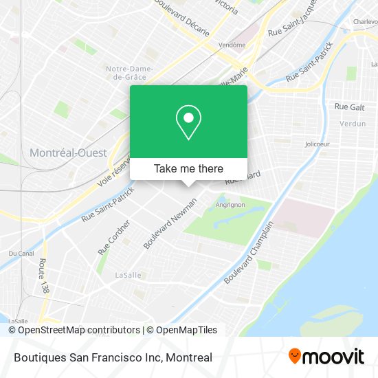 Boutiques San Francisco Inc map