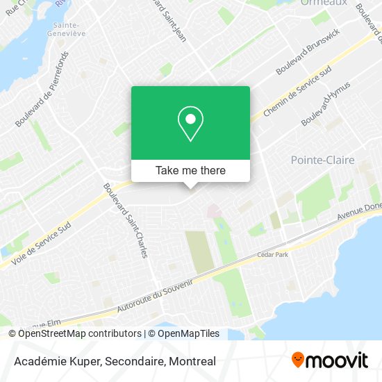 Académie Kuper, Secondaire map