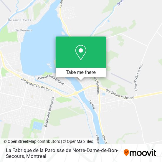 La Fabrique de la Paroisse de Notre-Dame-de-Bon-Secours map