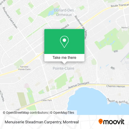 Menuiserie Steadman Carpentry map