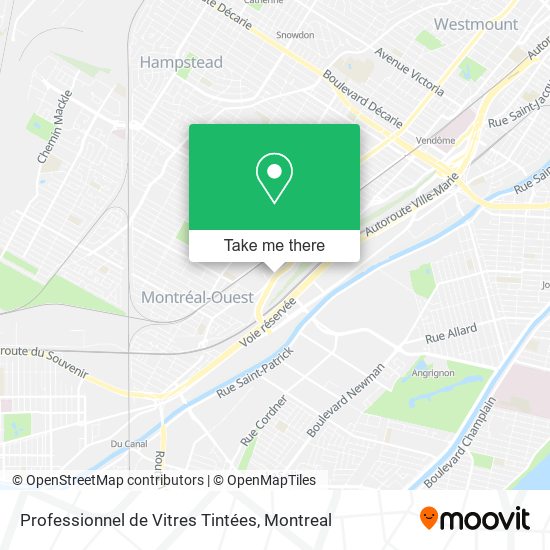 Professionnel de Vitres Tintées map