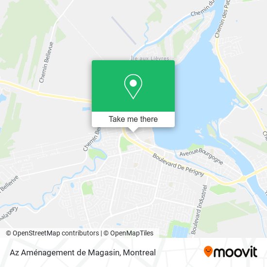 Az Aménagement de Magasin map