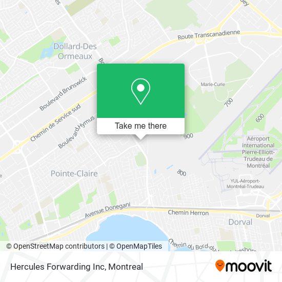 Hercules Forwarding Inc map