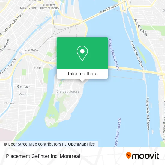 Placement Gefinter Inc map