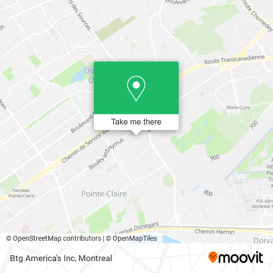 Btg America's Inc map