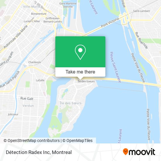 Détection Radex Inc map