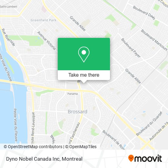 Dyno Nobel Canada Inc map