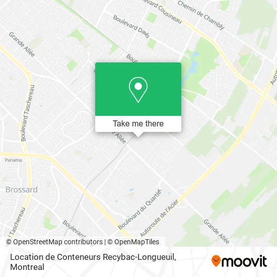 Location de Conteneurs Recybac-Longueuil map