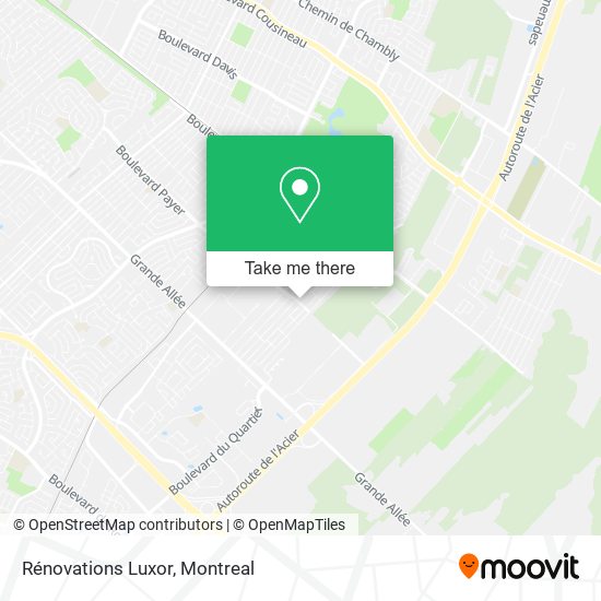 Rénovations Luxor map