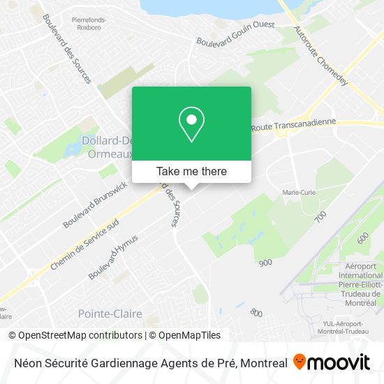 Néon Sécurité Gardiennage Agents de Pré map