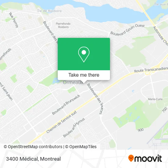 3400 Médical map