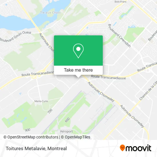 Toitures Metalavie map