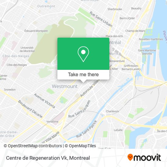 Centre de Regeneration Vk map