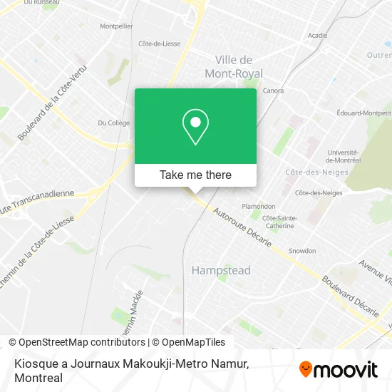 Kiosque a Journaux Makoukji-Metro Namur map