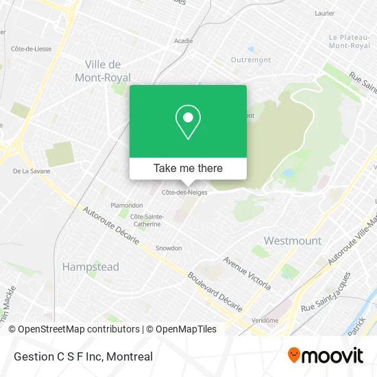 Gestion C S F Inc map