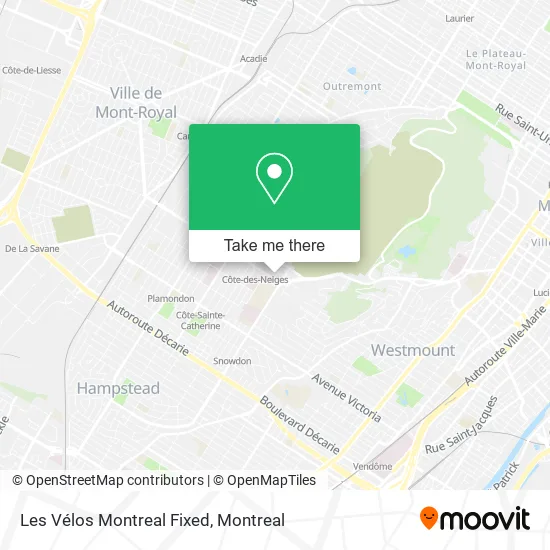 Les Vélos Montreal Fixed map