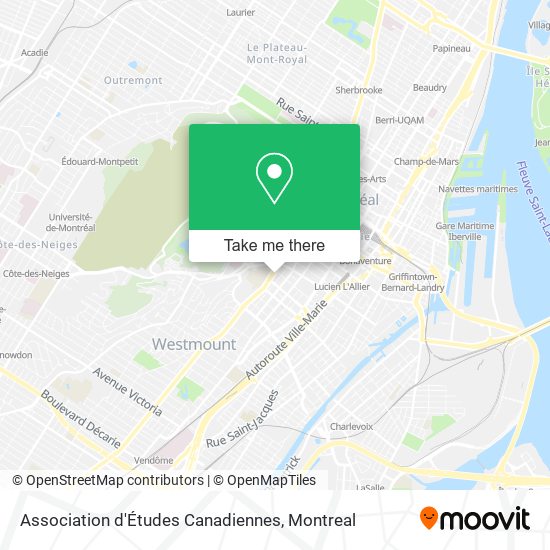 Association d'Études Canadiennes map