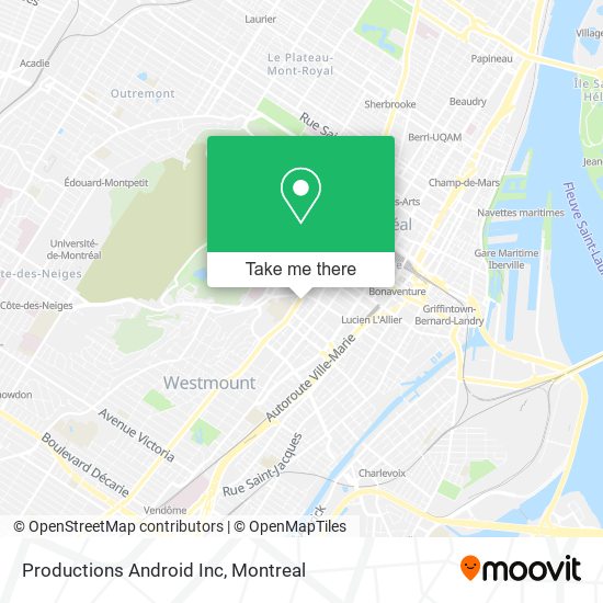 Productions Android Inc map