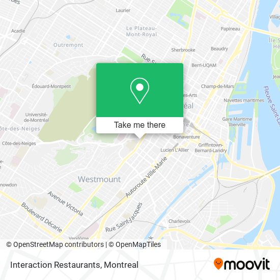 Interaction Restaurants map