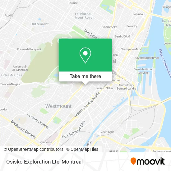 Osisko Exploration Lte map