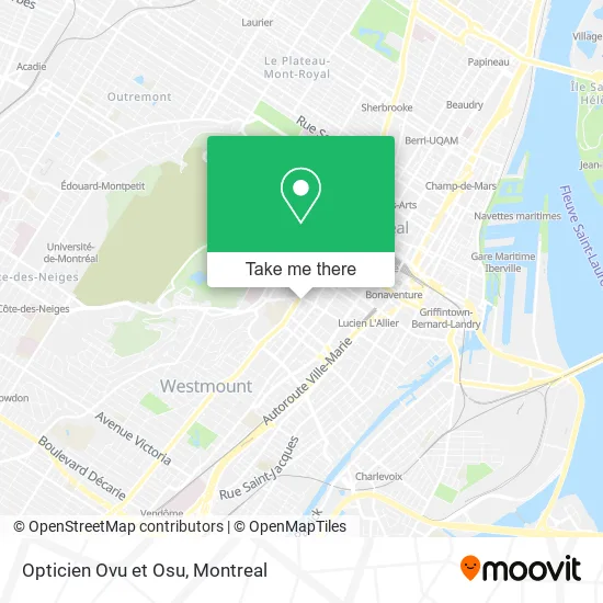 Opticien Ovu et Osu map