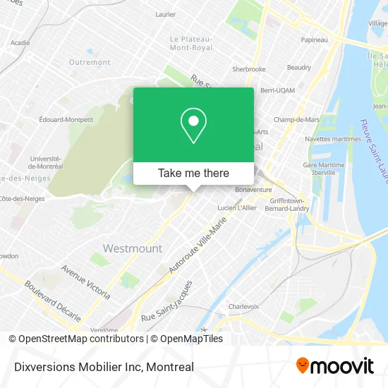Dixversions Mobilier Inc map