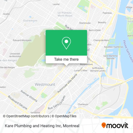 Kare Plumbing and Heating Inc map
