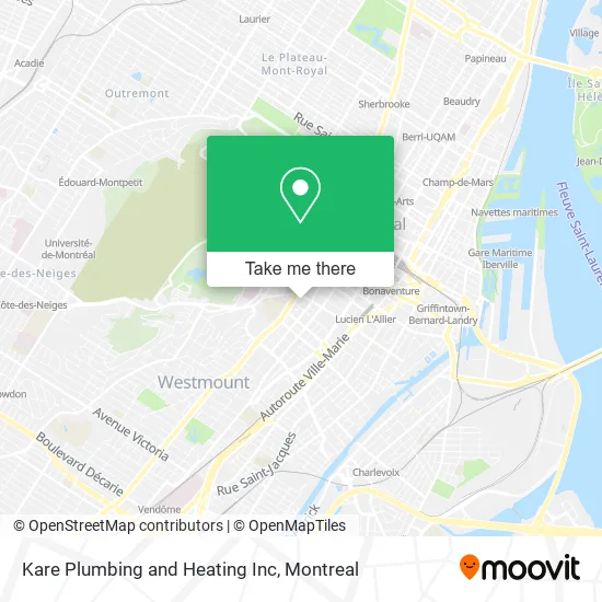Kare Plumbing and Heating Inc map