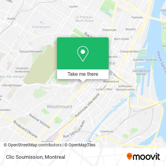 Clic Soumission map