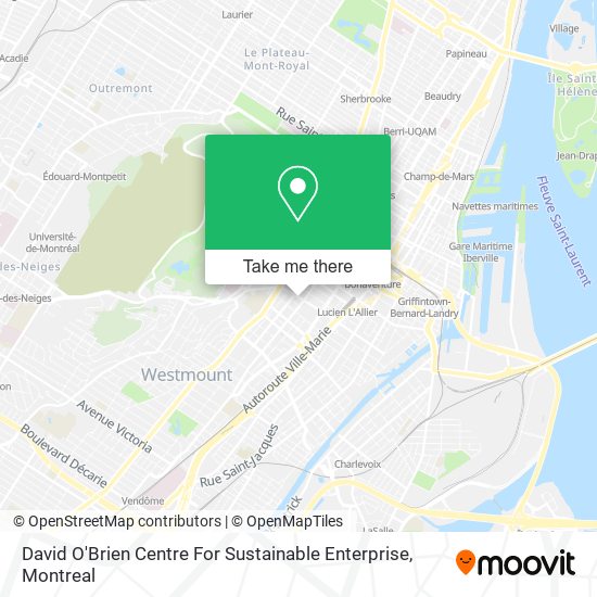 David O'Brien Centre For Sustainable Enterprise map