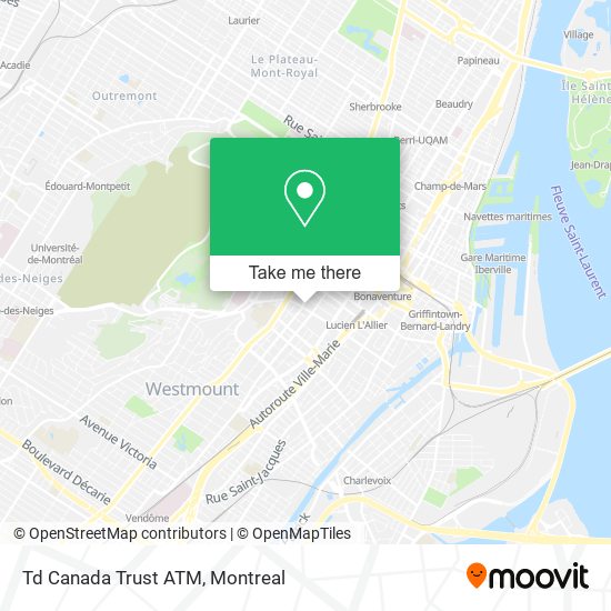 Td Canada Trust ATM map