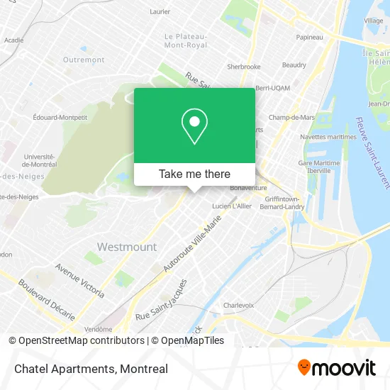 Chatel Apartments map