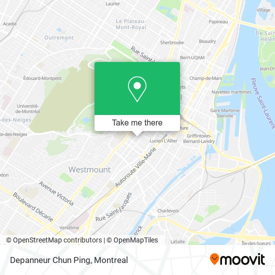 Depanneur Chun Ping map