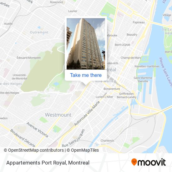 Appartements Port Royal map