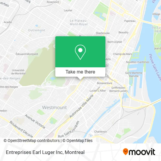 Entreprises Earl Luger Inc map