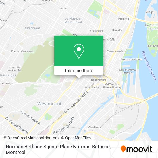 Norman Bethune Square Place Norman-Bethune map